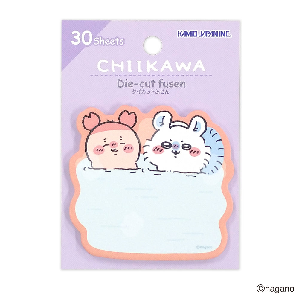 Chiikawa_Die-Cut Sticky Notes - Momonga & Furuhonya Bath