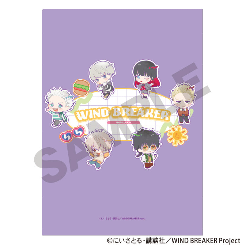 WIND BREAKER_แฟ้มใส Single Clear File - Pop Purple