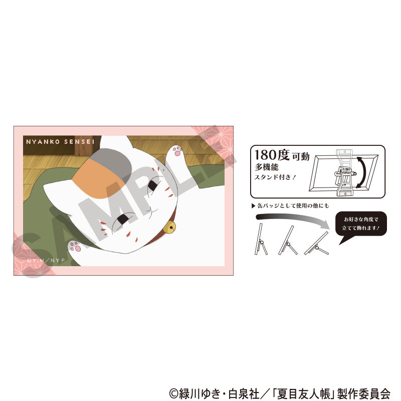 Natsume's Book of Friends_Art Can Badge Nyanko-sensei Red