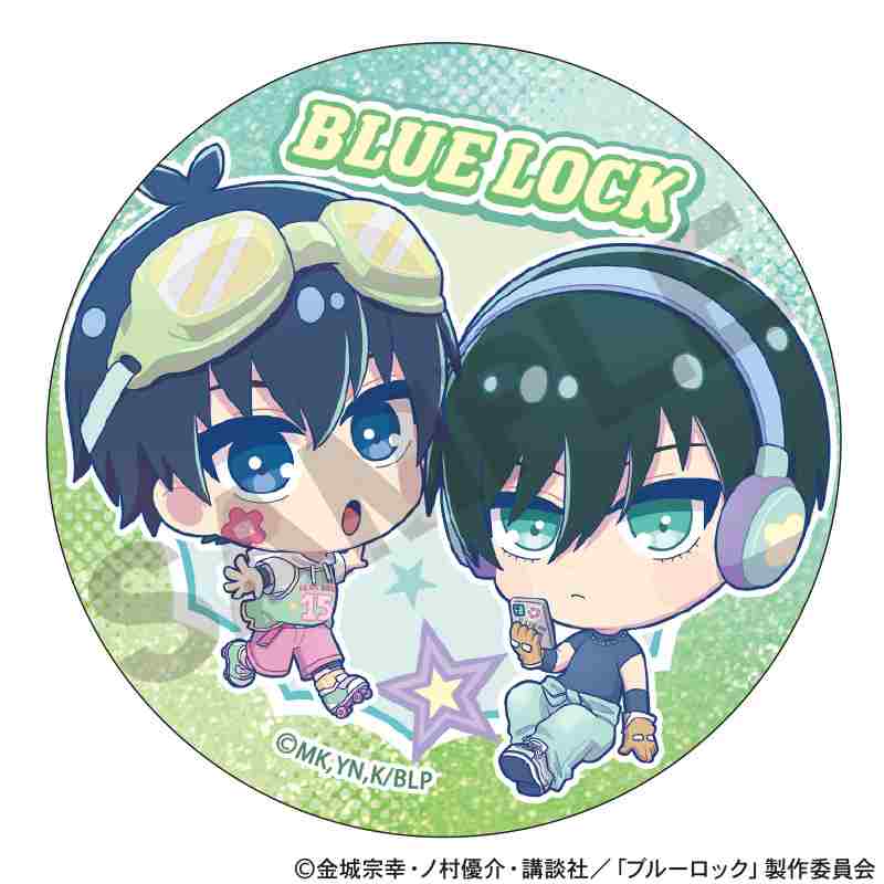 BLUELOCK_เข็มกลัดกลิตเตอร์ลายตัวละคร สไตล์ Yumekawa Sporty (สุ่มลายจากทั้งหมด 12 แบบ)