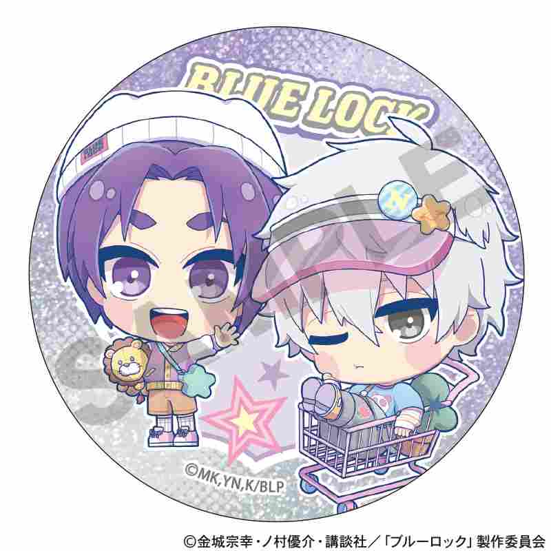 BLUELOCK_เข็มกลัดกลิตเตอร์ลายตัวละคร สไตล์ Yumekawa Sporty (สุ่มลายจากทั้งหมด 12 แบบ)