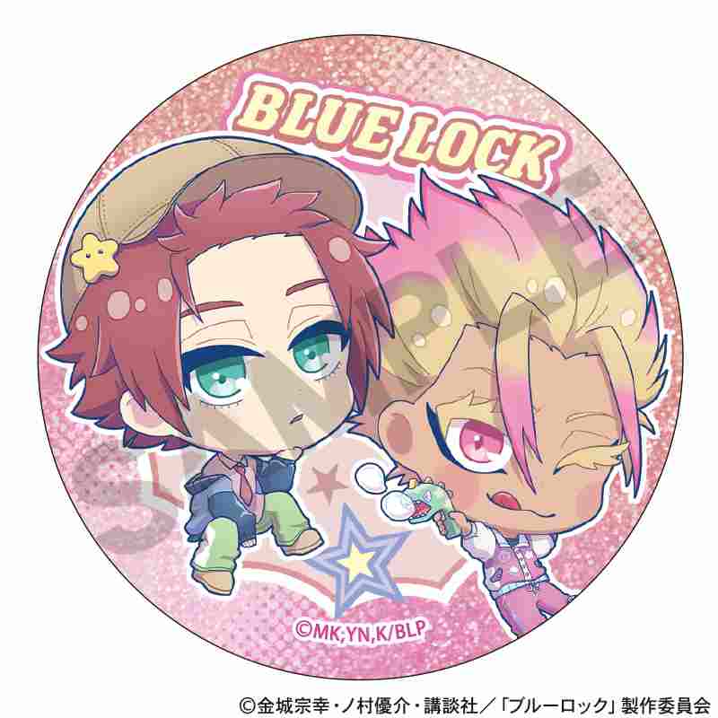BLUELOCK_เข็มกลัดกลิตเตอร์ลายตัวละคร สไตล์ Yumekawa Sporty (สุ่มลายจากทั้งหมด 12 แบบ)