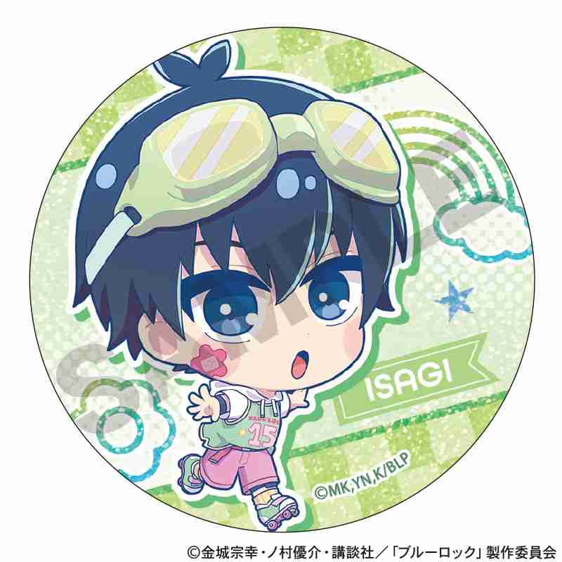 BLUELOCK_เข็มกลัดกลิตเตอร์ลายตัวละคร สไตล์ Yumekawa Sporty (สุ่มลายจากทั้งหมด 12 แบบ)