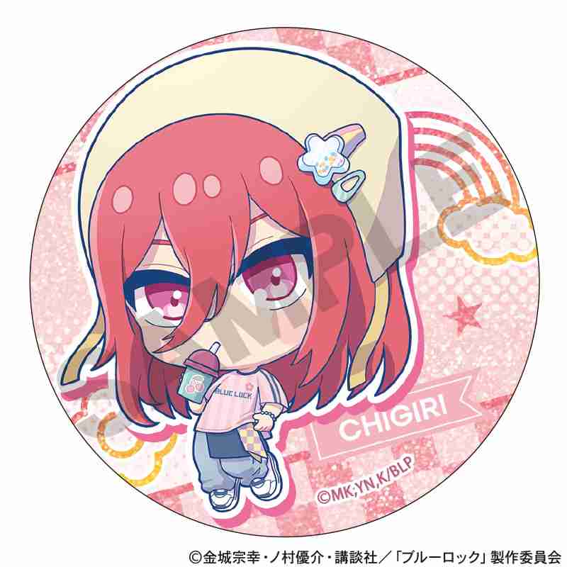 BLUELOCK_เข็มกลัดกลิตเตอร์ลายตัวละคร สไตล์ Yumekawa Sporty (สุ่มลายจากทั้งหมด 12 แบบ)