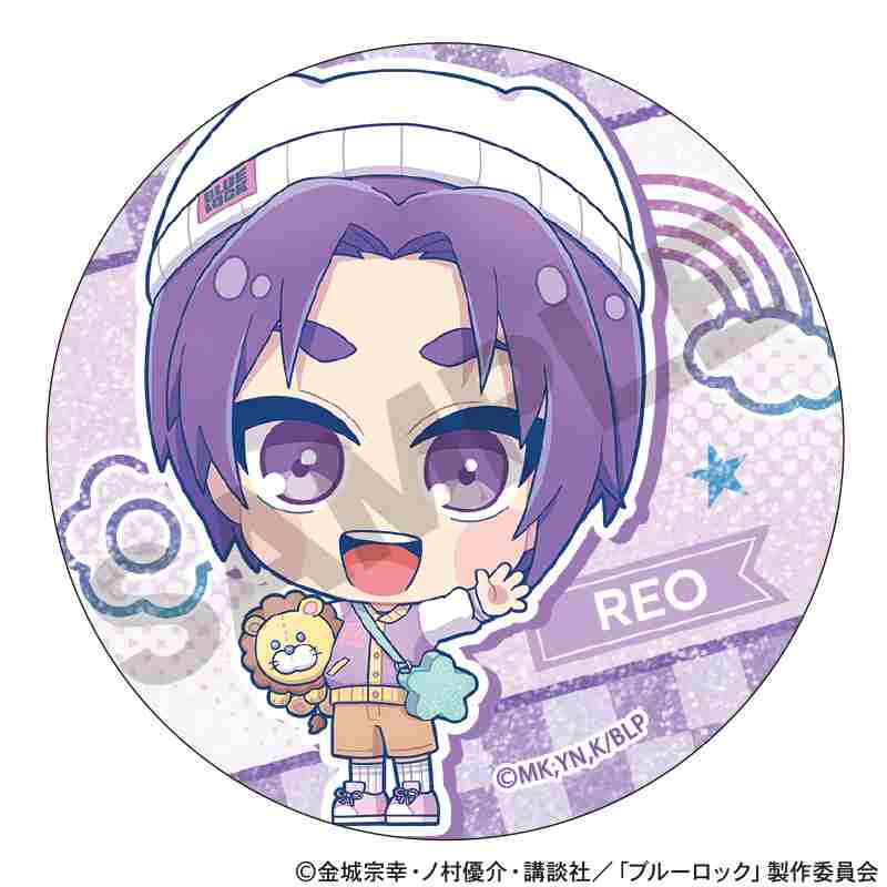 BLUELOCK_เข็มกลัดกลิตเตอร์ลายตัวละคร สไตล์ Yumekawa Sporty (สุ่มลายจากทั้งหมด 12 แบบ)