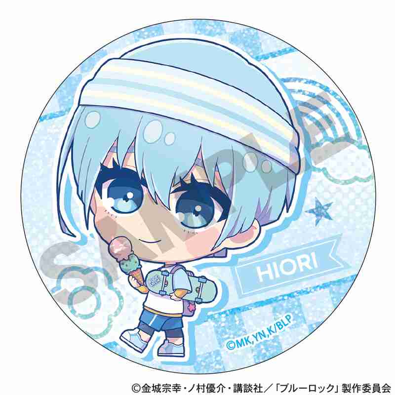 BLUELOCK_เข็มกลัดกลิตเตอร์ลายตัวละคร สไตล์ Yumekawa Sporty (สุ่มลายจากทั้งหมด 12 แบบ)