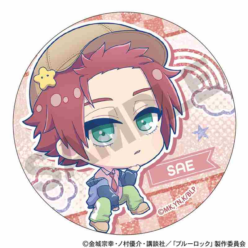 BLUELOCK_เข็มกลัดกลิตเตอร์ลายตัวละคร สไตล์ Yumekawa Sporty (สุ่มลายจากทั้งหมด 12 แบบ)