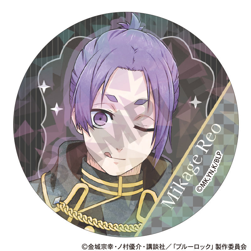 BLUELOCK_เข็มกลัดกลิตเตอร์ลายหมากรุกสีละมุน (สุ่มจาก 12 แบบ)