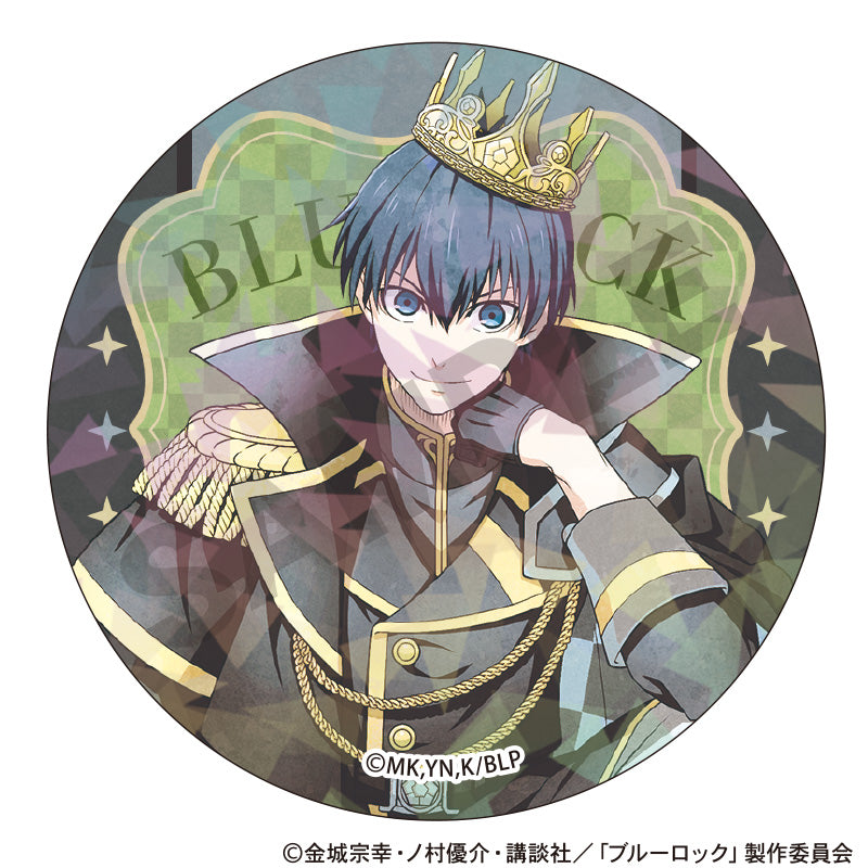 BLUELOCK_เข็มกลัดกลิตเตอร์ลายหมากรุกสีละมุน (สุ่มจาก 12 แบบ)