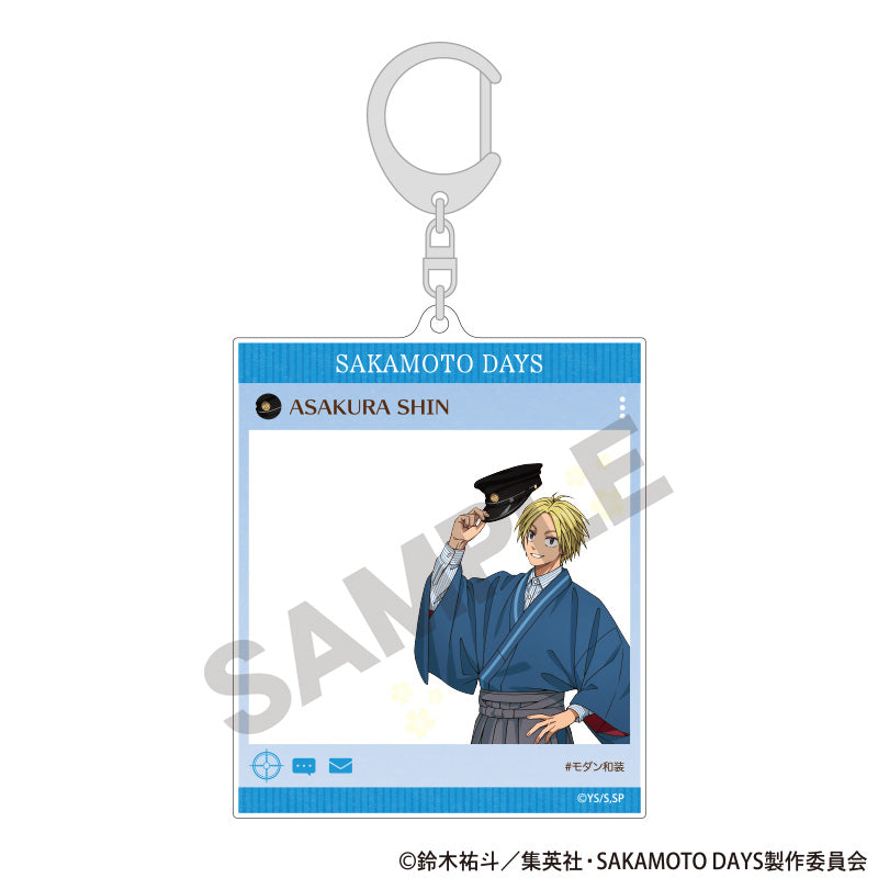 SAKAMOTO DAYS_พวงกุญแจอะคริลิกสไตล์ SNS คอลเลกชันชุดญี่ปุ่นร่วมสมัย - Shin Asakura