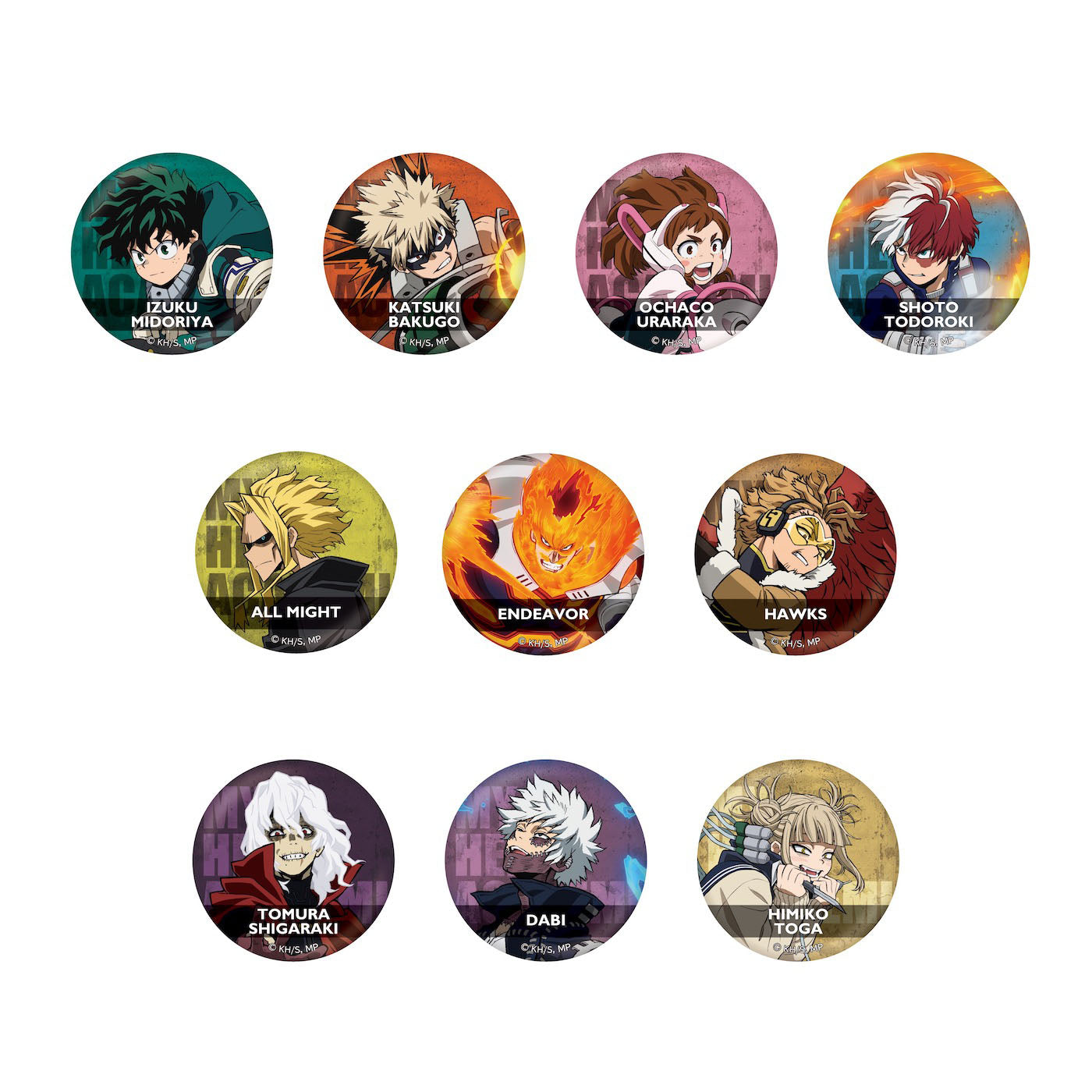 My Hero Academia_Animation Exhibition – All‑Out War Arc เข็มกลัด (สุ่ม 10 แบบ)