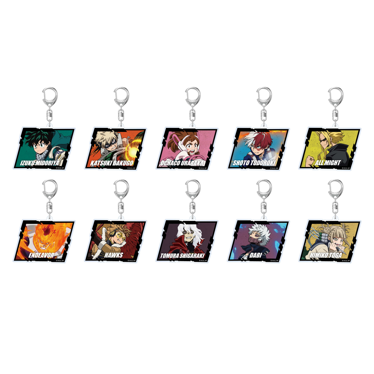 My Hero Academia_Animation Exhibition – All‑Out War Arc พวงกุญแจอะคริลิก (สุ่ม 10 แบบ)