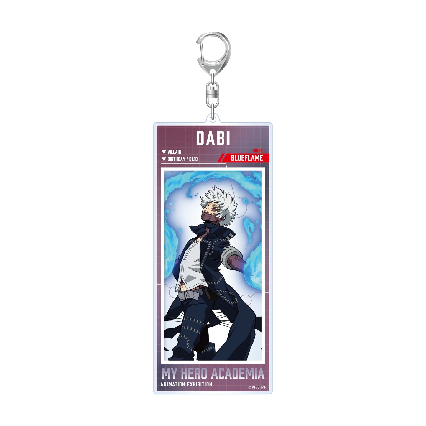 My Hero Academia_Animation Exhibition – All-Out War Arc Acrylic BIG Tag Acrylic Keychain - Dabi