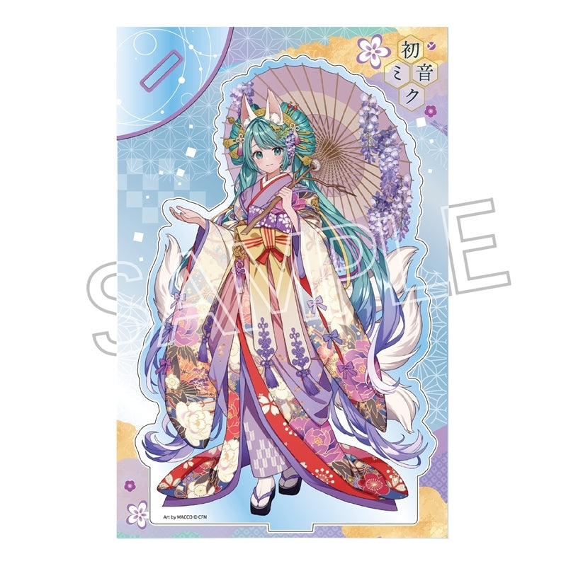 Hatsune Miku_Hyakki Yako: Reien Acrylic Stand L - C White Fox