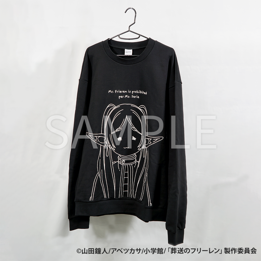 Frieren: Beyond Journey’s End_Amicis Shonbori-Face Sweatshirt - Black M
