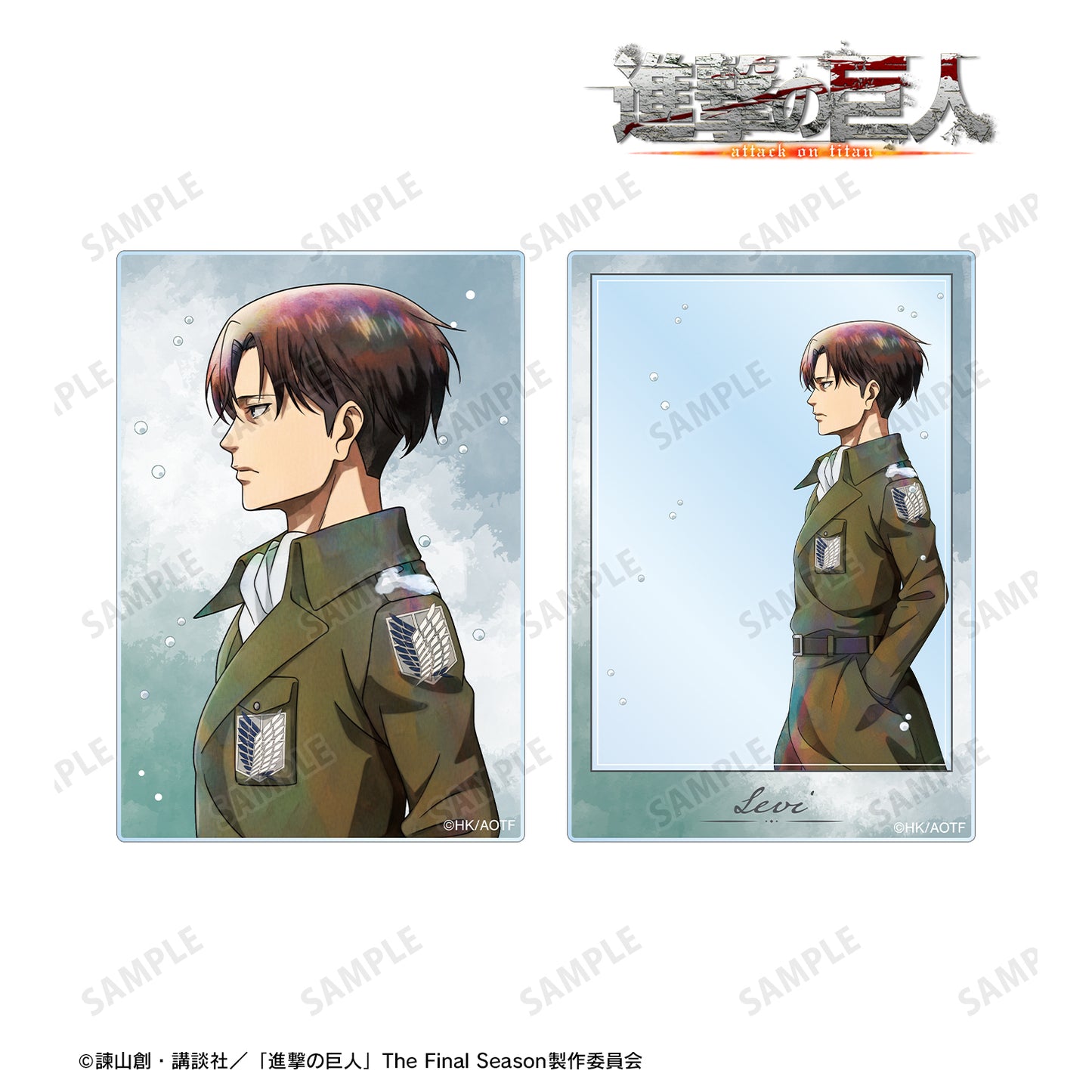 Attack on Titan_Winter Journey ver. การ์ดอะคริลิก 2 ใบ - Levi