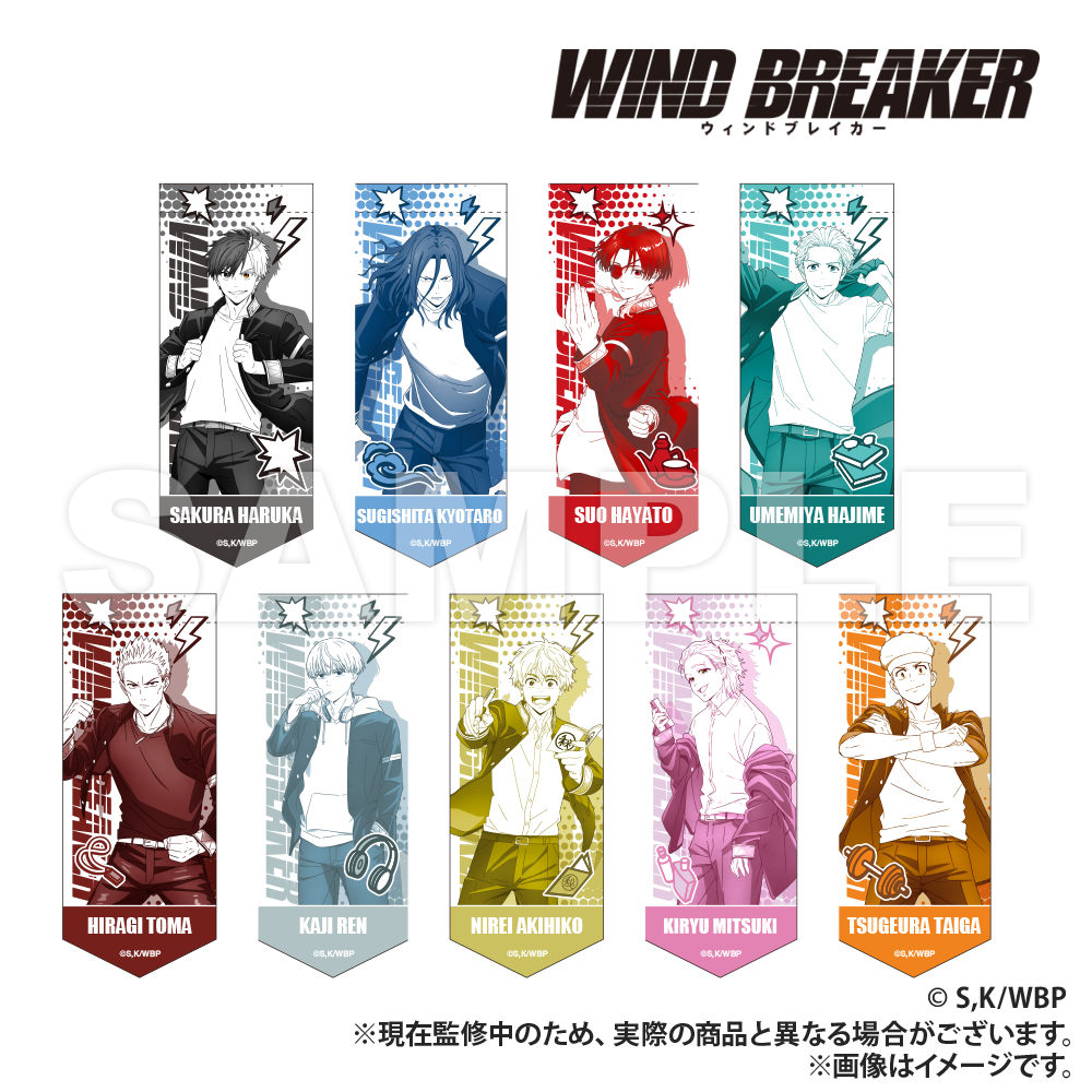 WIND BREAKER_พวงกุญแจการ์แลนด์ขนาดเล็ก (พวงกุญแจทรงยาว) - Akihiko Nirei