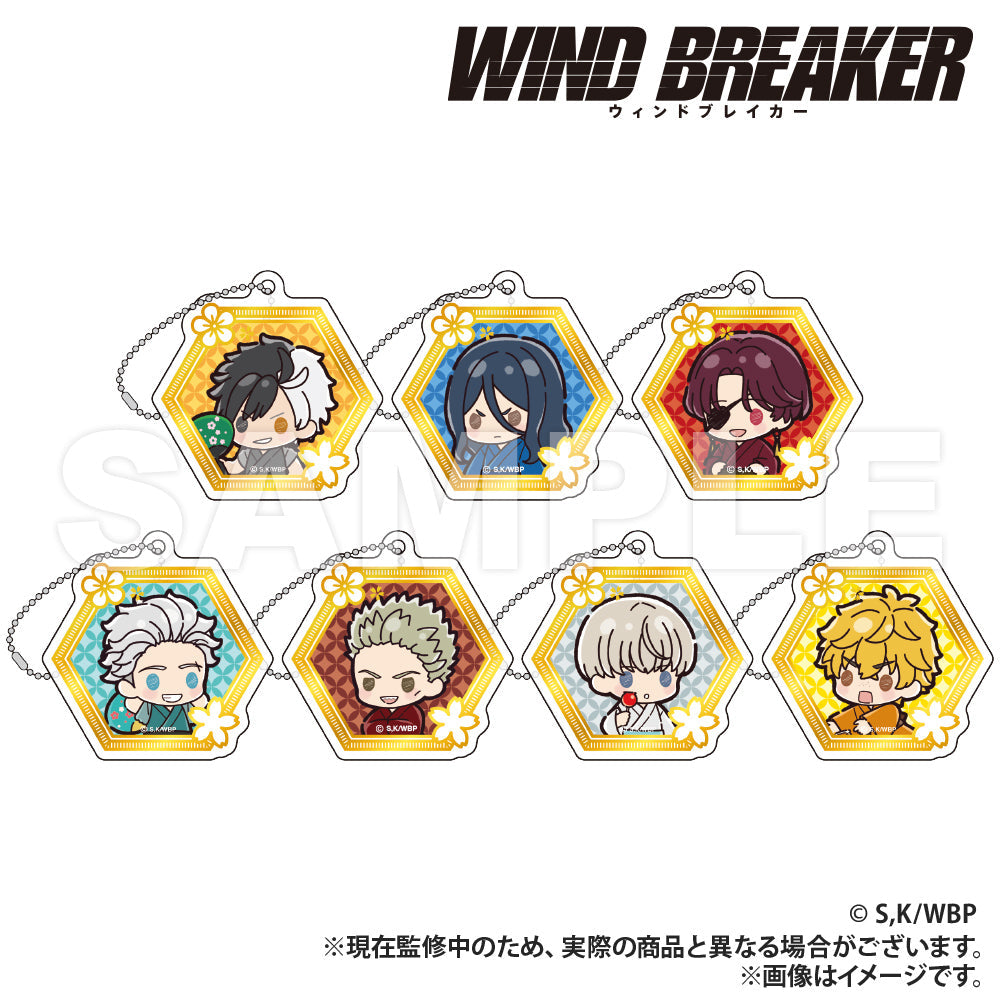 WIND BREAKER_Foil Stamped Style Acrylic Keychain ver.2 (PUCHI KYUN Series) - Hayato Suo