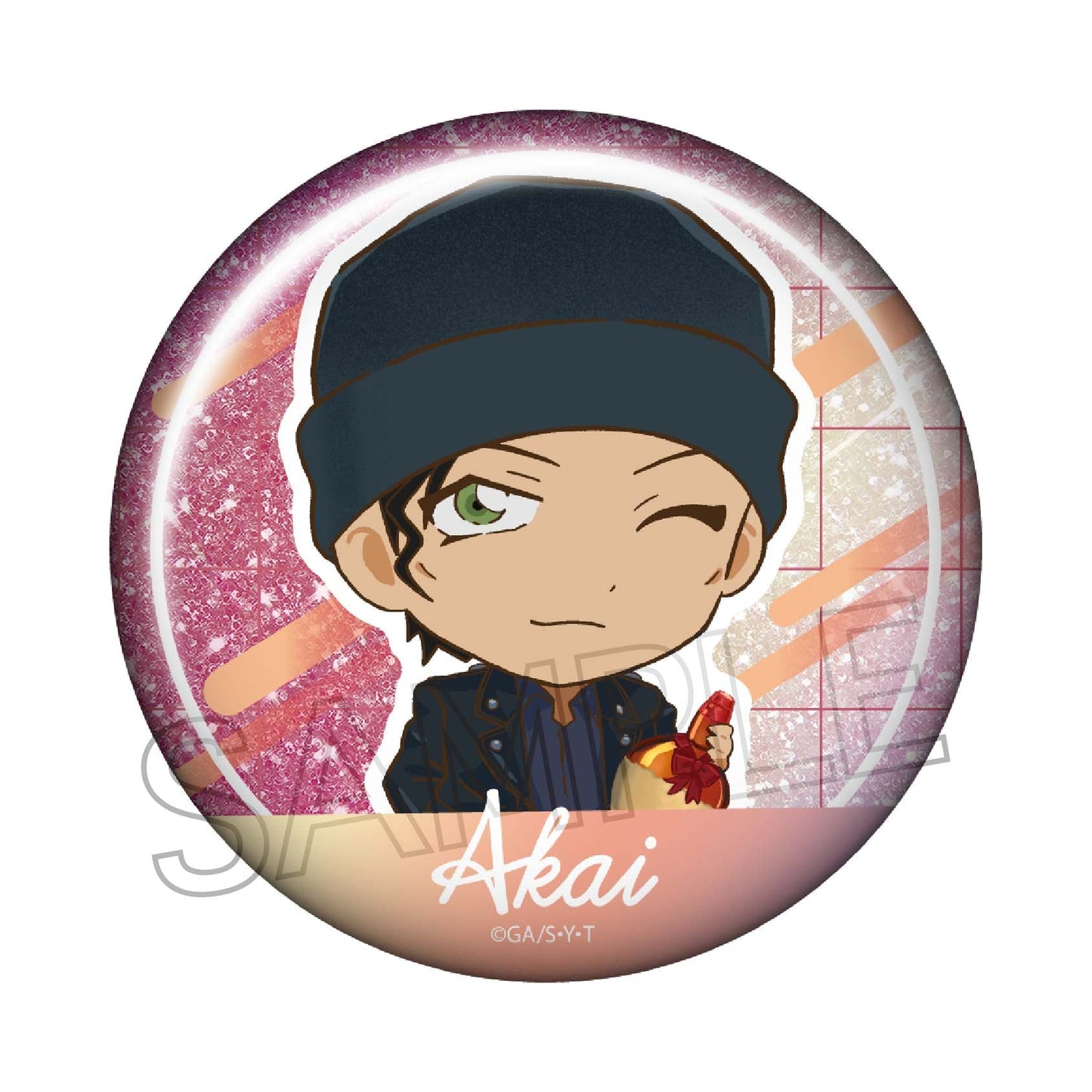 Detective Conan_Surprise! Glitter Can Badge - Shuichi Akai