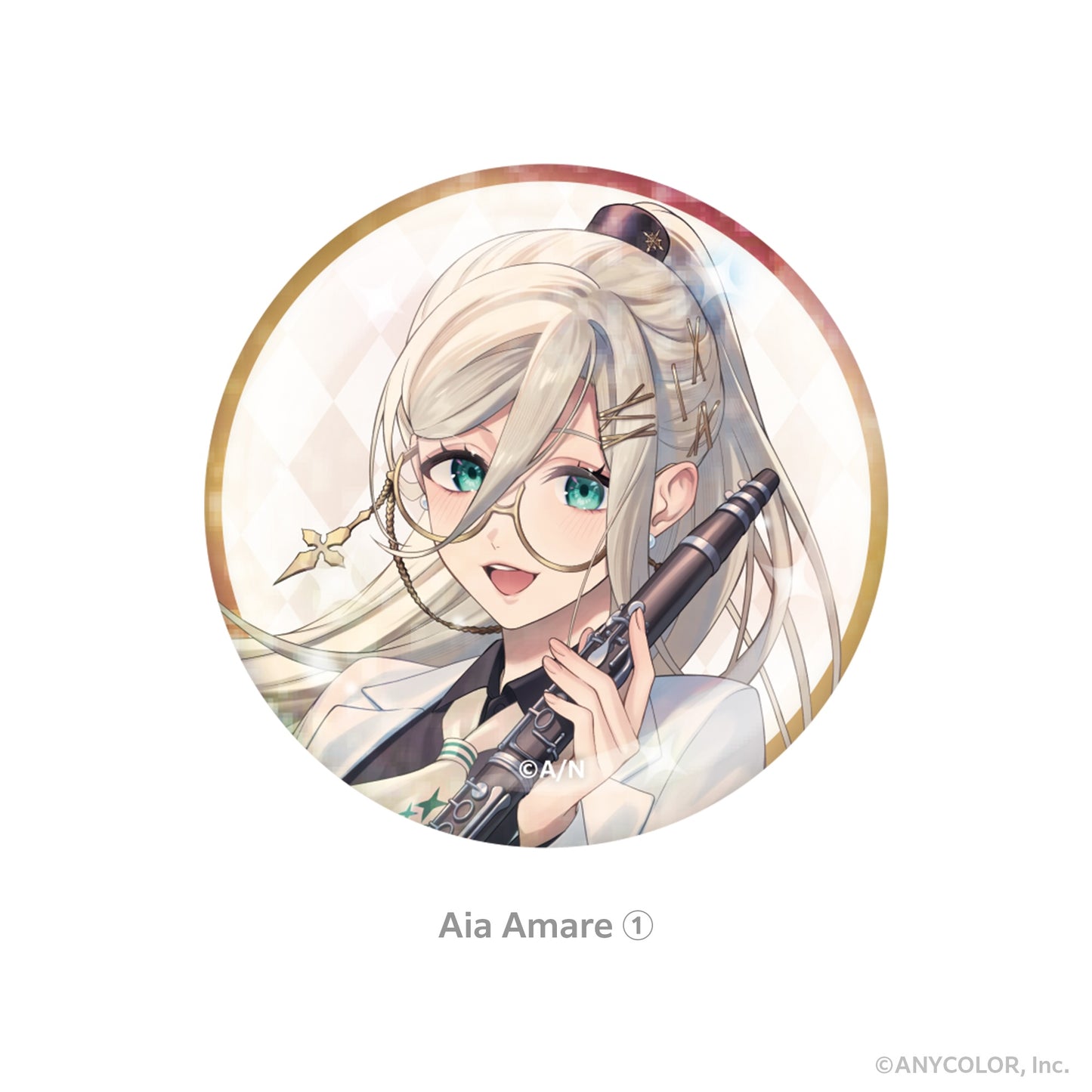 NIJISANJI_Hologram Can Badge - Aia Amare ①