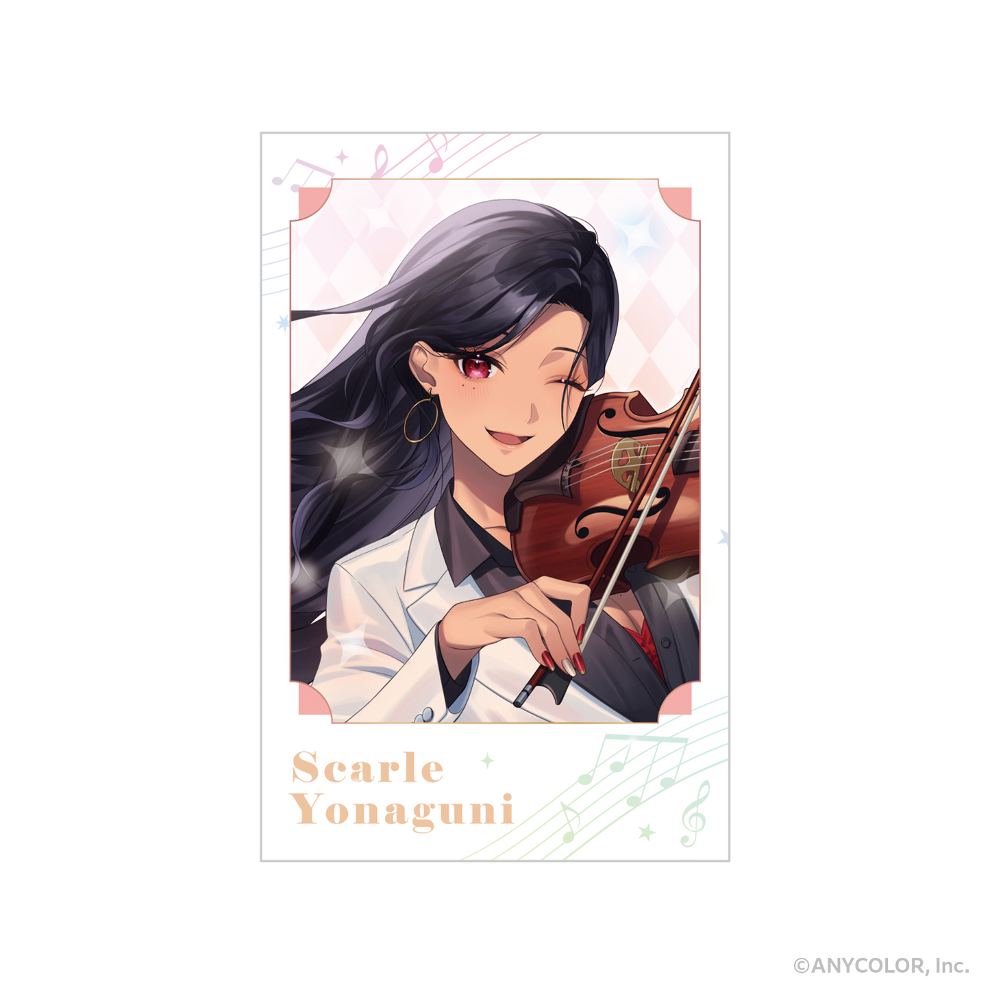 NIJISANJI_Photo-Style Card 2-Piece Set - Scarle Yonaguni