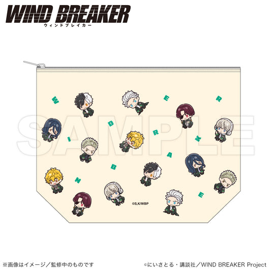 WIND BREAKER_Canvas Daily Pouch (PUCHI KYUN Series)  -  Pattern ver.
