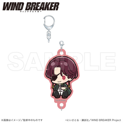 WIND BREAKER_Connecting Acrylic Keychain (PUCHI KYUN Series)  -  Hayato Suo