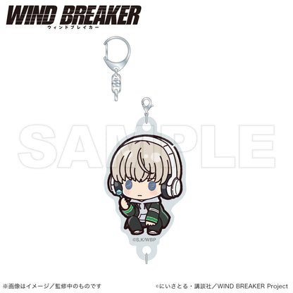 WIND BREAKER_Connecting Acrylic Keychain (PUCHI KYUN Series)  -  Ren Kaji