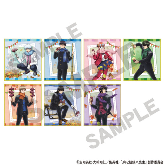 Class 3-Z Ginpachi-sensei_Trading Roasted Sweet Potato Series Mini Shikishi [Blind Box Total 7 Types]