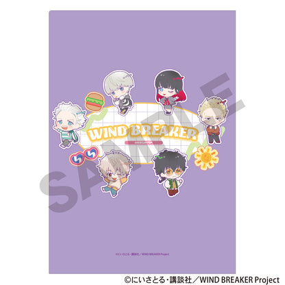 WIND BREAKER_แฟ้มใส Single Clear File - Pop Purple