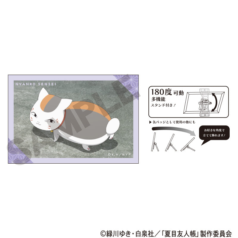 Natsume's Book of Friends_Art Can Badge Nyanko-sensei Purple
