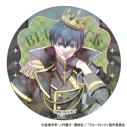 BLUELOCK_เข็มกลัดกลิตเตอร์ลายหมากรุกสีละมุน (สุ่มจาก 12 แบบ)