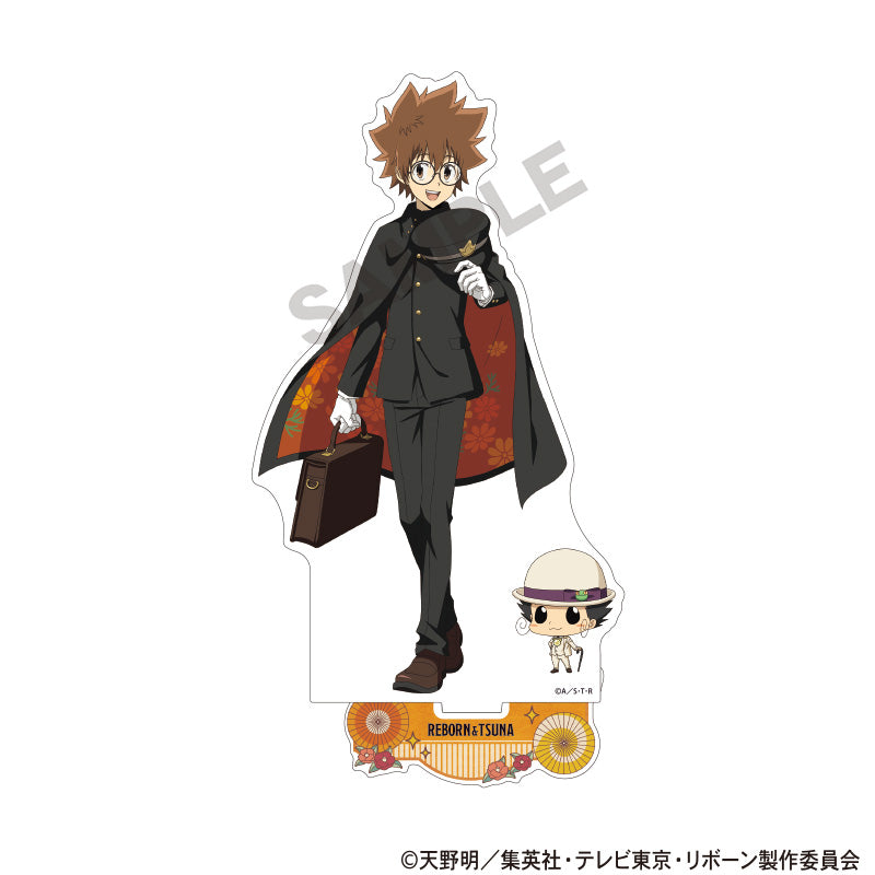 Katekyo Hitman REBORN!_Retro Style Series Acrylic Stand - Reborn & Tsunayoshi Sawada
