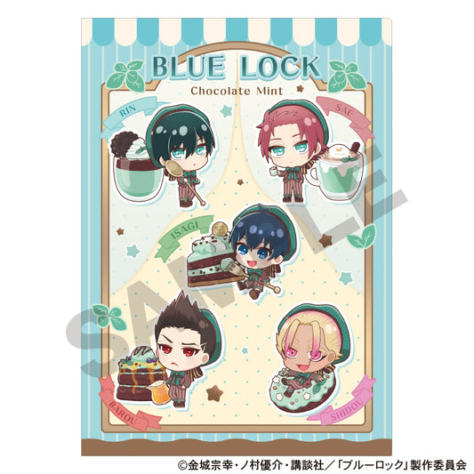 BLUE LOCK_Choco Mint Series Single Clear File - Blue