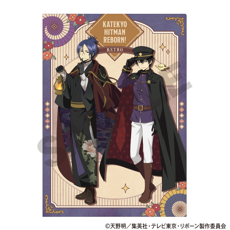 Katekyo Hitman REBORN!_Retro Style Series Single Clear File - Blue