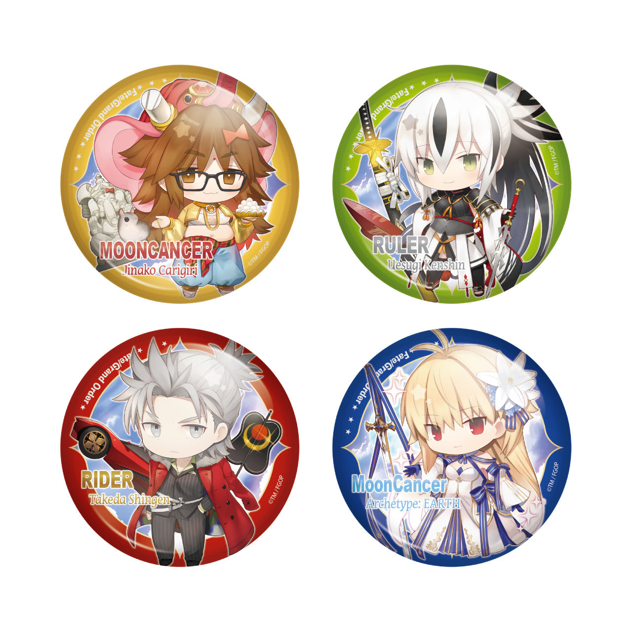 Fate/Grand Order_เข็มกลัดตัวลคร Charatoria Vol.16 (สุ่มจาก 10 แบบ)  -  [Complete BOX/10 pieces]