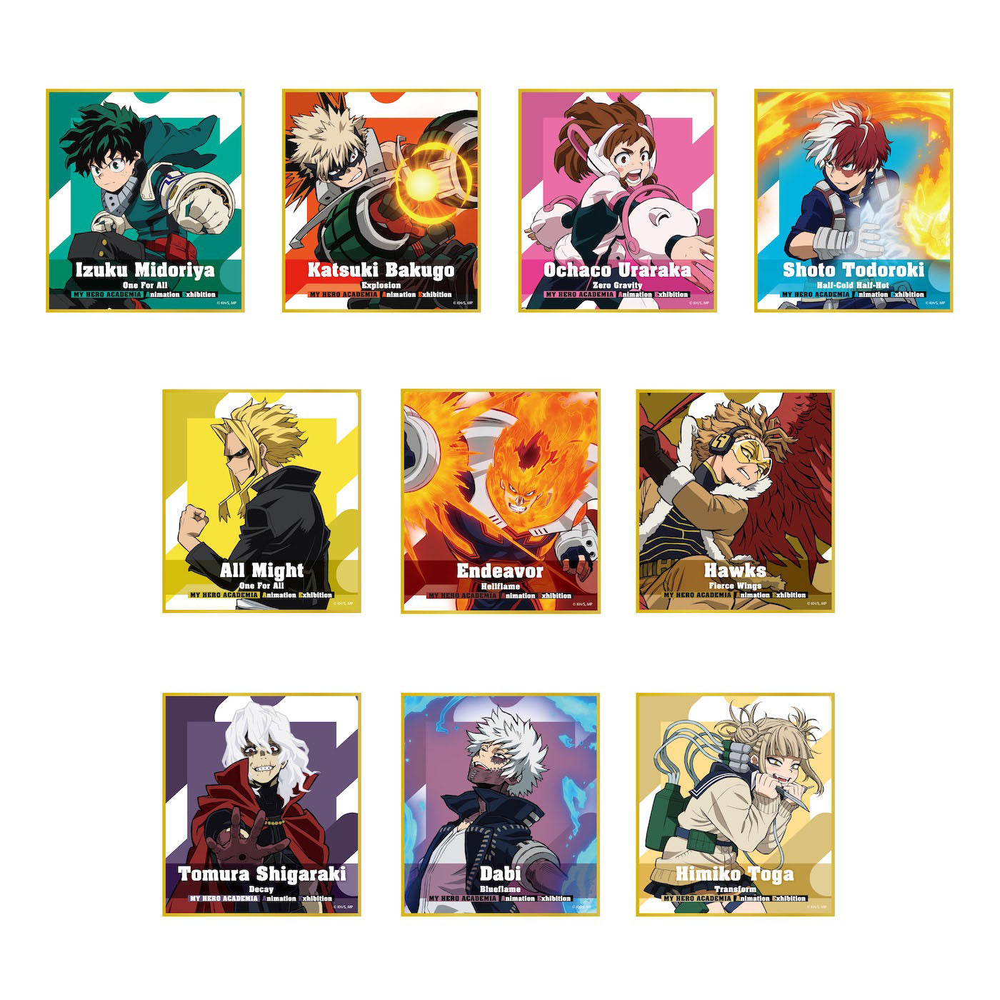 My Hero Academia_Animation Exhibition – All-Out War Arc Mini Shikishi [Blind Bag Total 10 Types]