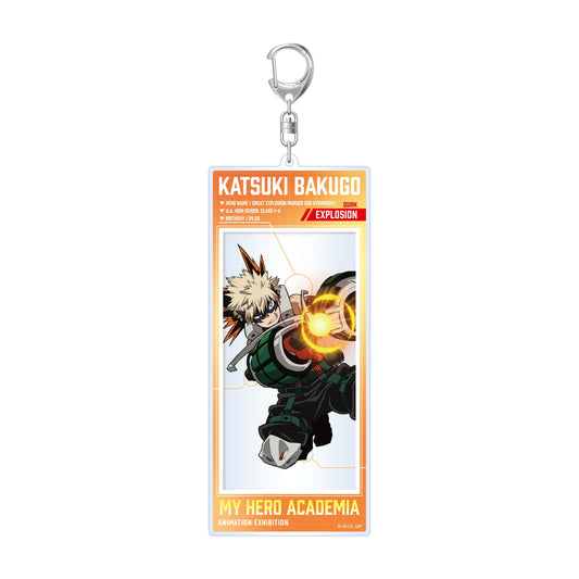 My Hero Academia_Animation Exhibition – All-Out War Arc Acrylic BIG Tag Acrylic Keychain  -  Katsuki Bakugo