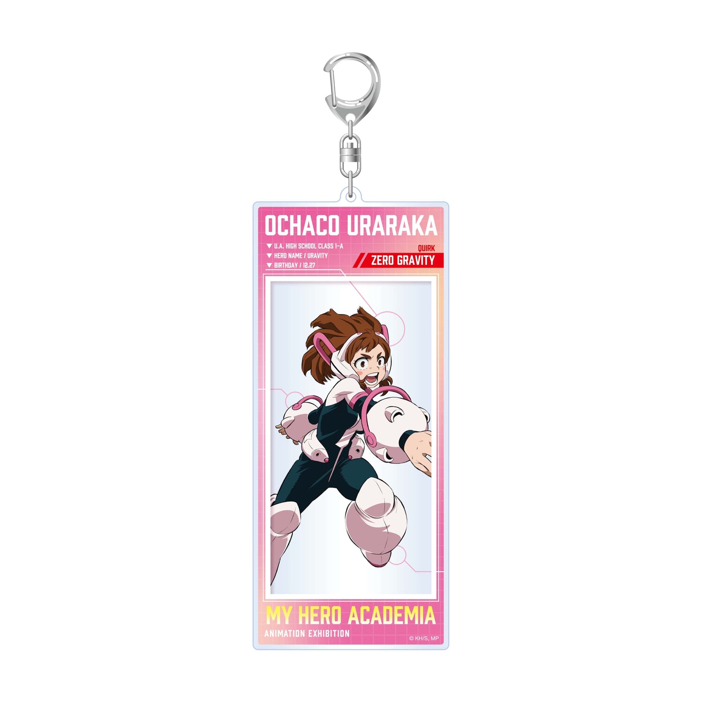 My Hero Academia_Animation Exhibition – All-Out War Arc Acrylic BIG Tag Acrylic Keychain  -  Ochaco Uraraka