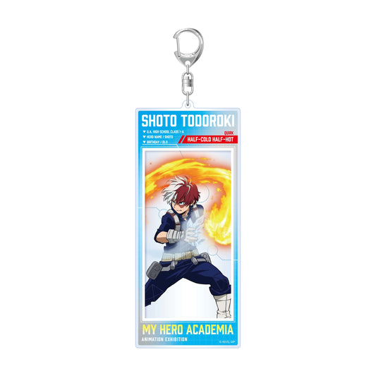 My Hero Academia_Animation Exhibition – All-Out War Arc Acrylic BIG Tag Acrylic Keychain  -  Shoto Todoroki