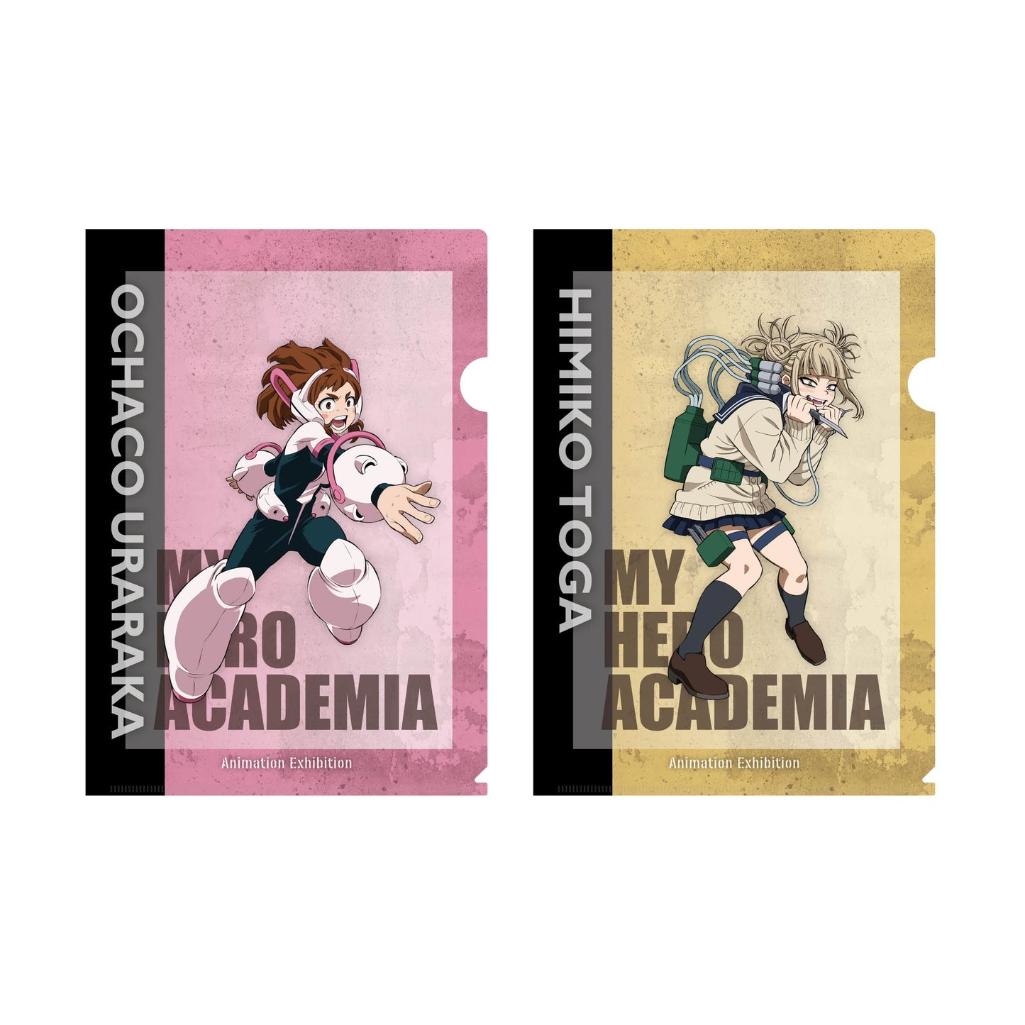 My Hero Academia_Animation Exhibition – All-Out War Arc Clear File Set  -  C (Ochaco Uraraka & Himiko Toga)