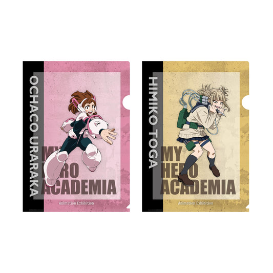 My Hero Academia_Animation Exhibition – All-Out War Arc Clear File Set  -  C (Ochaco Uraraka & Himiko Toga)