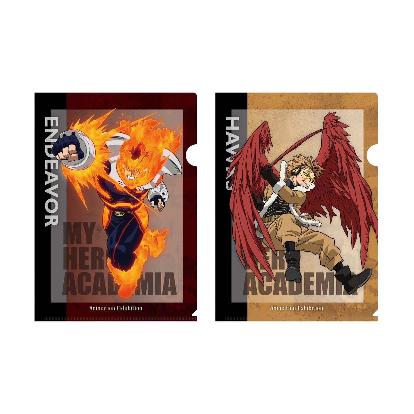 My Hero Academia_Animation Exhibition – All-Out War Arc Clear File Set  -  E (Endeavor & Hawks)
