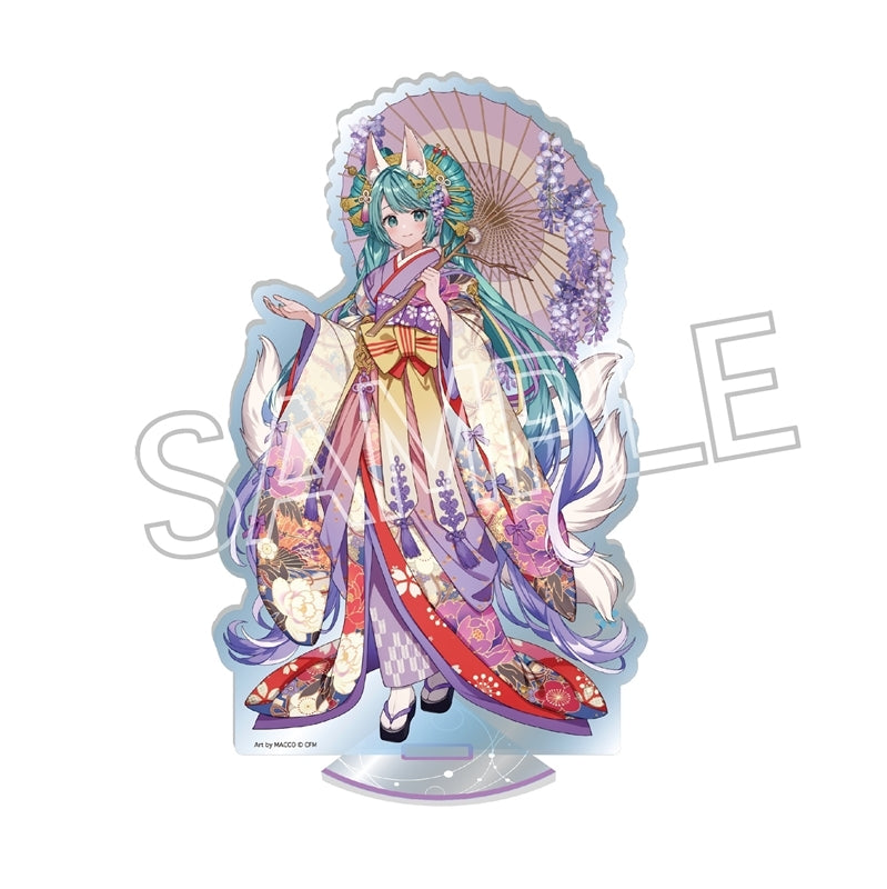 Hatsune Miku_Hyakki Yako: Reien Acrylic Stand L - C White Fox