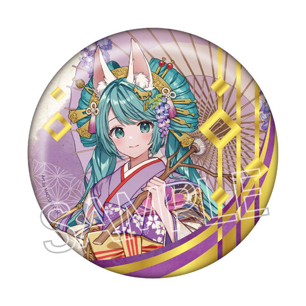Hatsune Miku_Hyakki Yako: Reien Foil BIG Can Badge - C White Fox