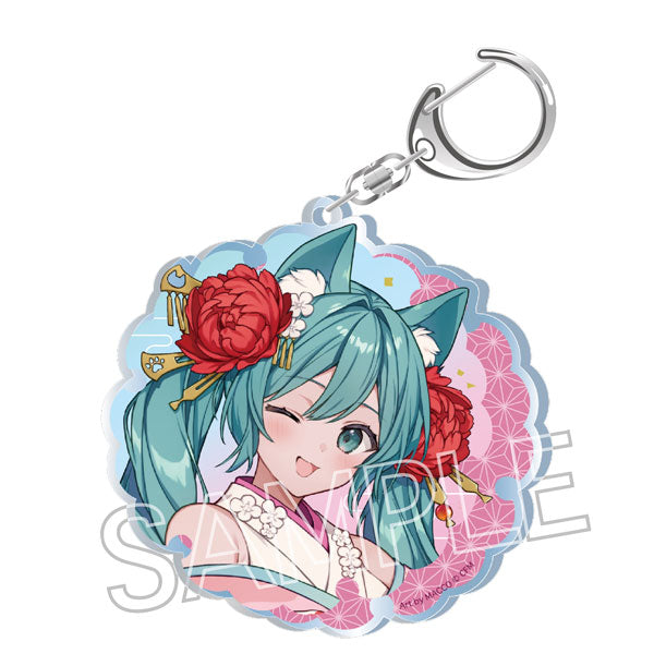 Hatsune Miku_Hyakki Yako: Reien พวงกุญแจอะคริลิก - A Nekomata