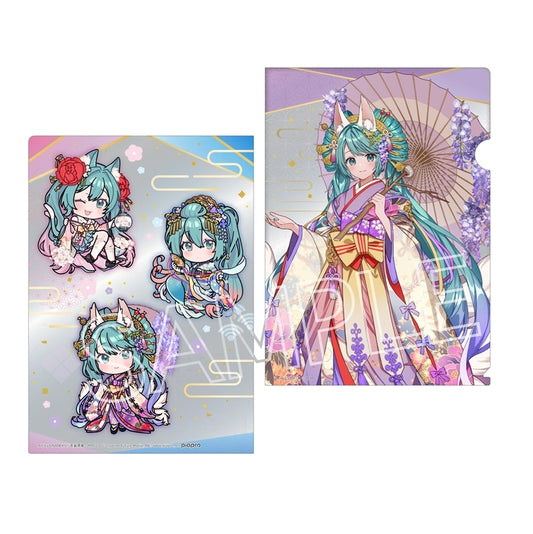 Hatsune Miku_Hyakki Yako: Reien แฟ้มใส - B White Fox, Nekomata, Mermaid & White Fox