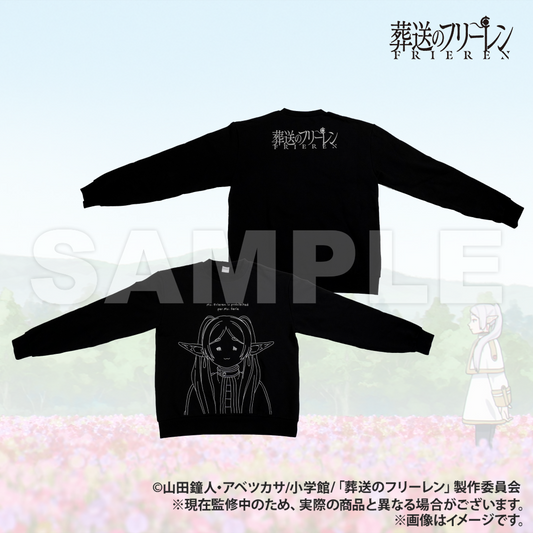 Frieren: Beyond Journey’s End_Amicis Shonbori-Face Sweatshirt  -  Black XL