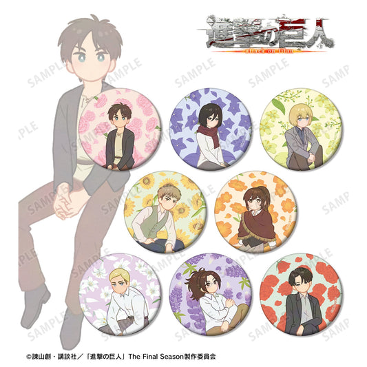 Attack on Titan_Botania Vol.3_Trading Matte Can Badge - (Blind Bag Total 8 Types)