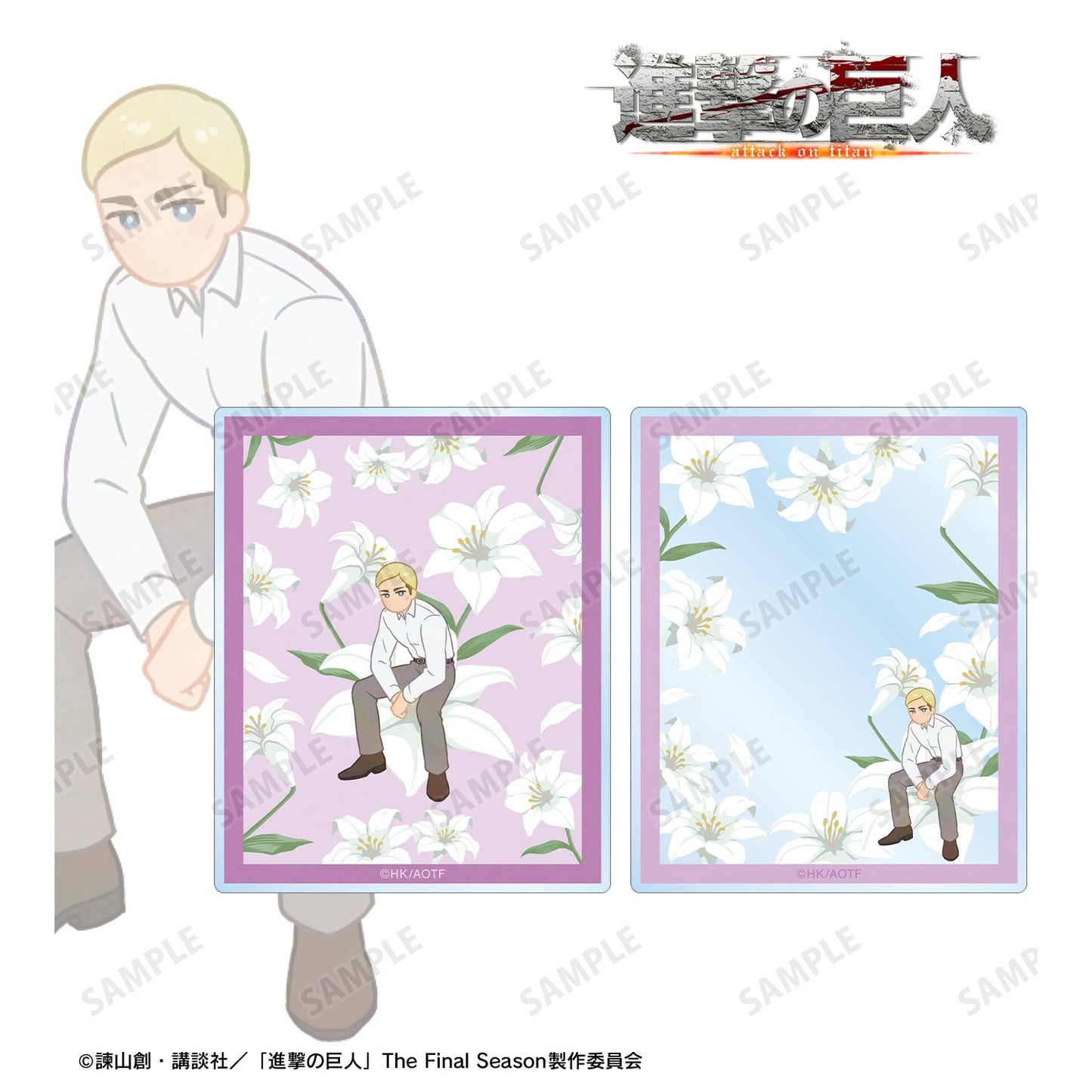 Attack on Titan_Botania Vol.3_Acrylic Card Set of 2 - Erwin